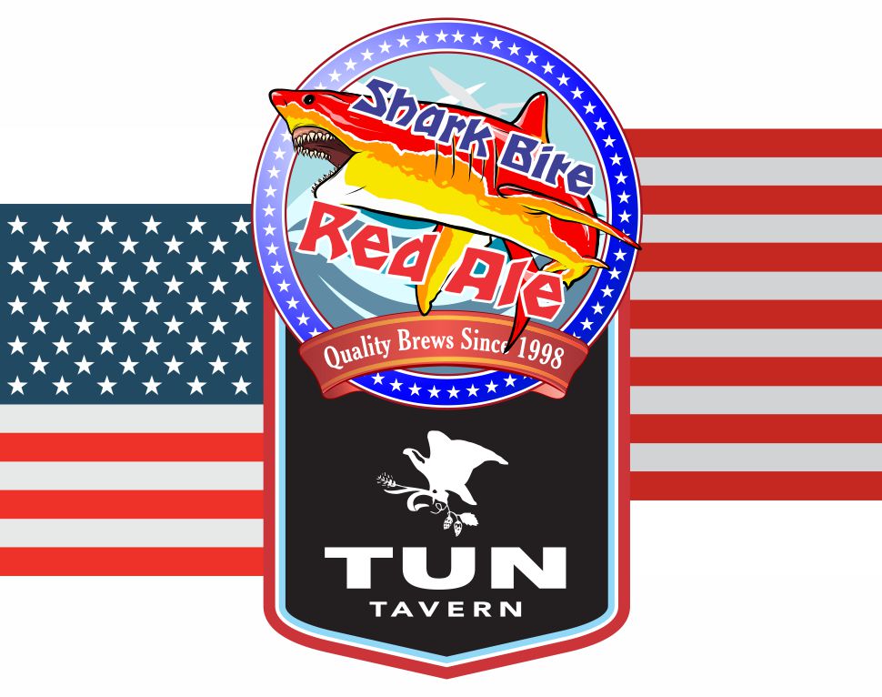 tun tavern beer icon - shark bite red ale