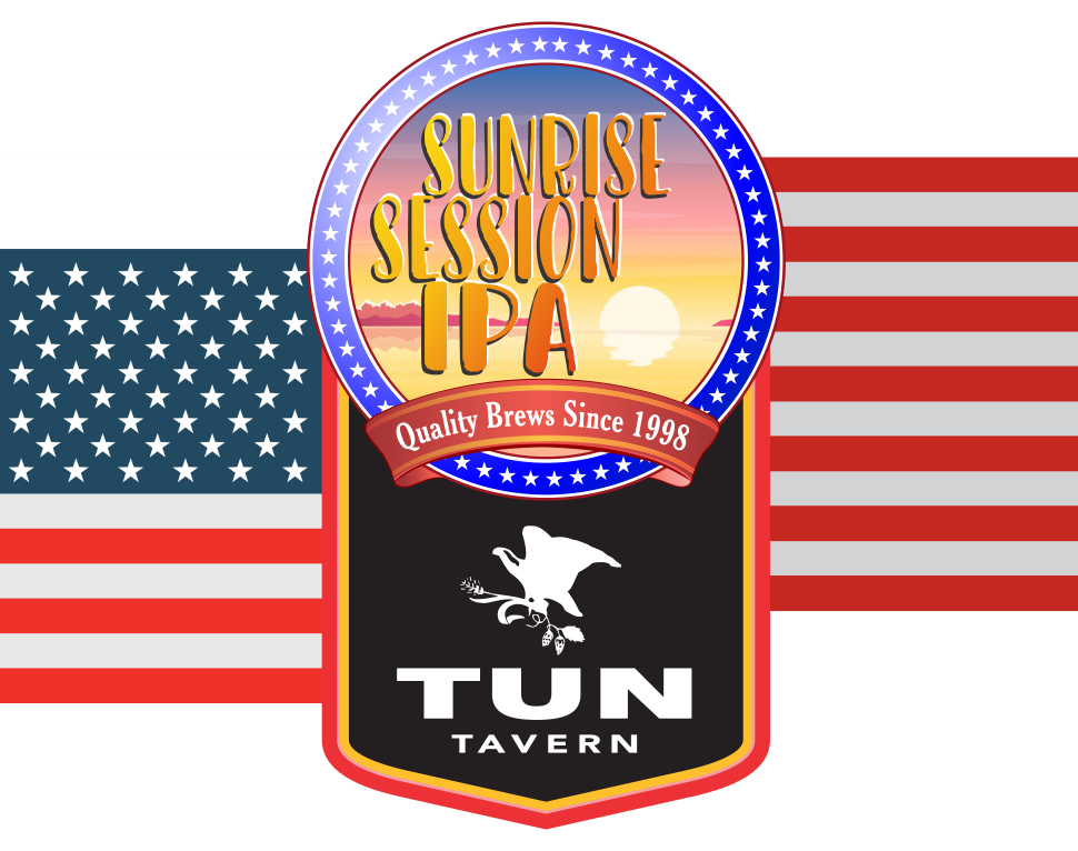 tun tavern beer icon - sunrise session ipa