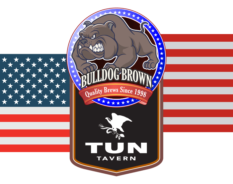 tun tavern beer icon - bulldog brown