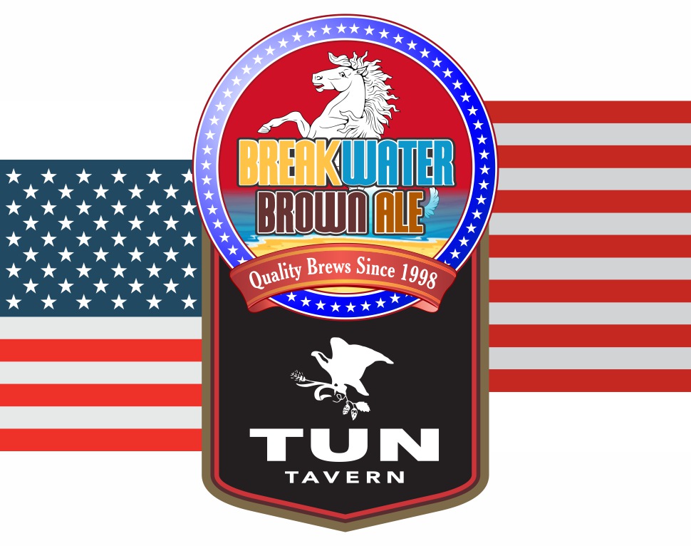 tun tavern beer icon - breakwater brown ale