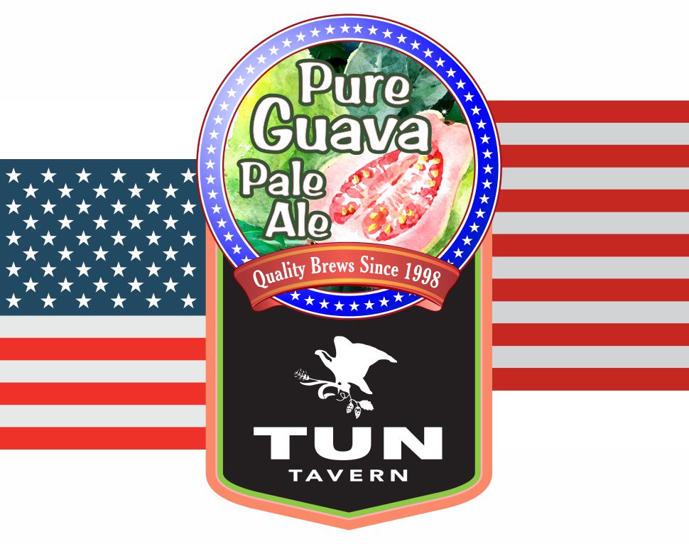 tun tavern beer icon - pure guava pale ale