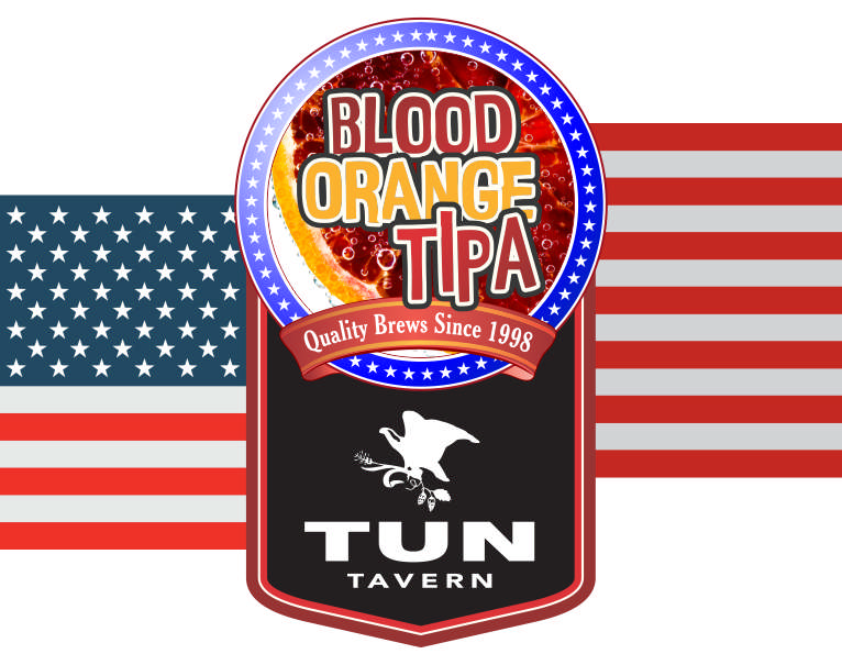 tun tavern beer icon - blood orange tipa