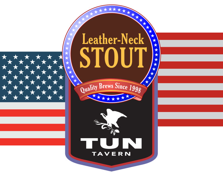 tun tavern beer icon - leather neck stout
