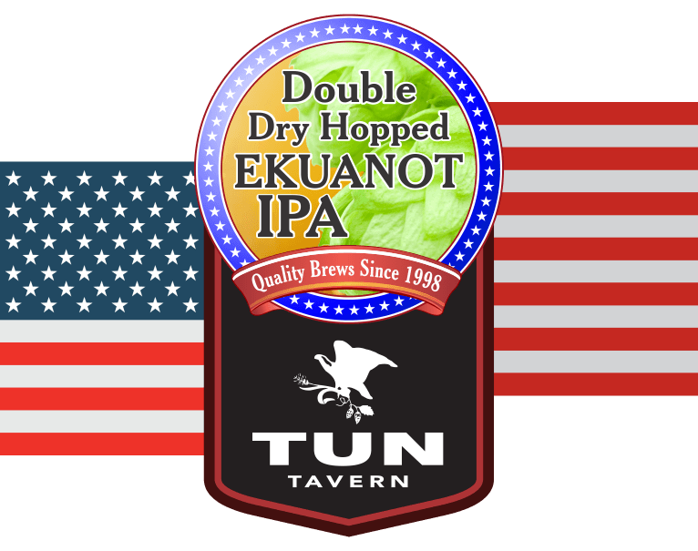 tun tavern beer icon - doble dry hopped ekuanot ipa