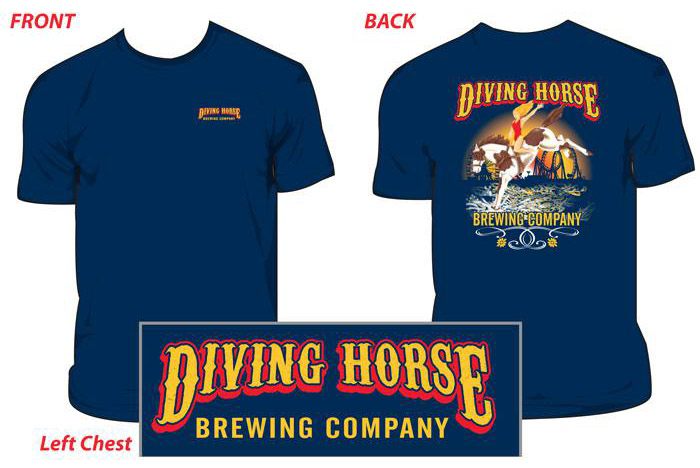 tun tavern merchandise - diving horse logo tshirt short sleeve